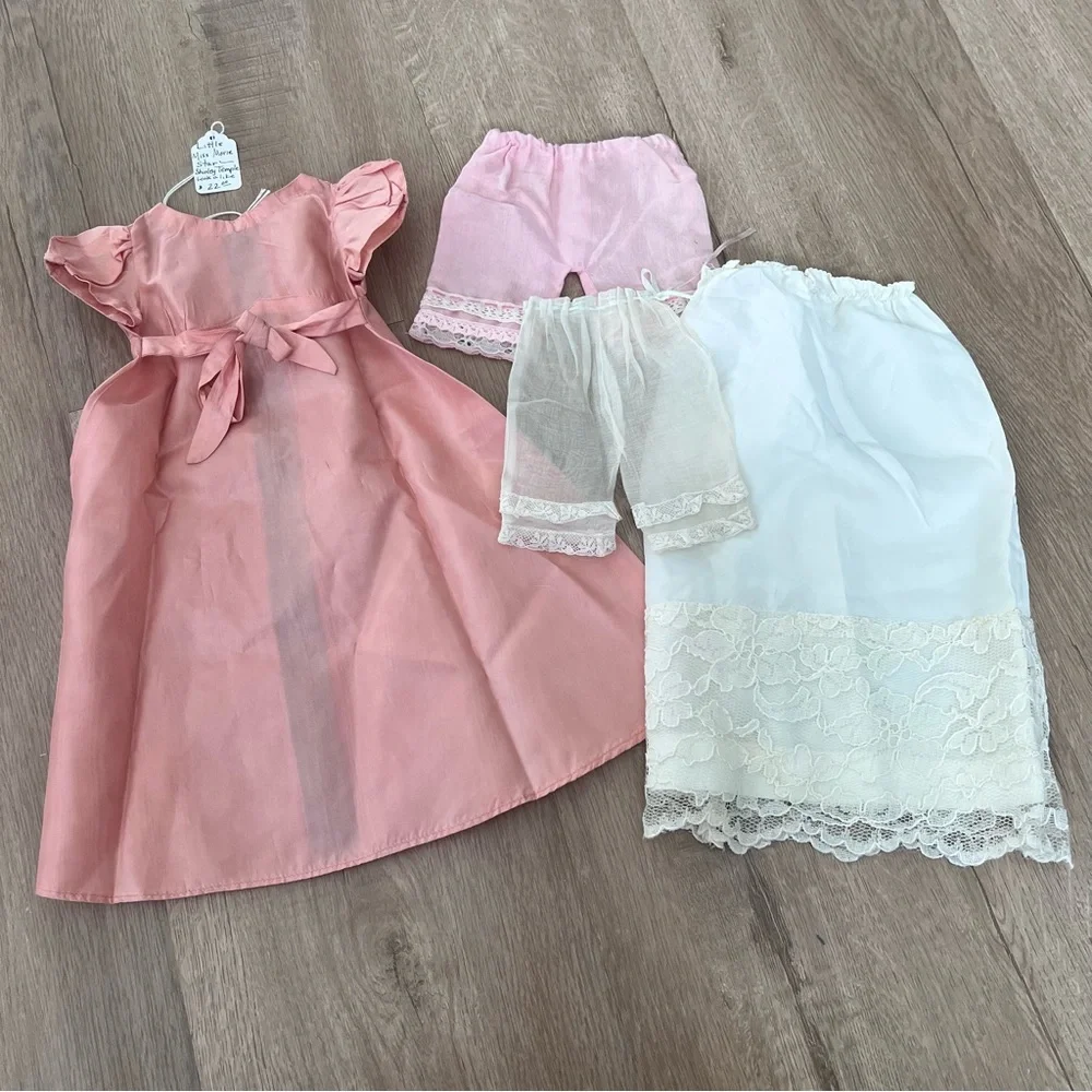 Vintage Doll Clothing‎ Pack- Pink Dress And Bottoms | 4 PCs